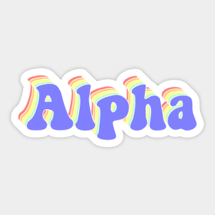 Alpha Sticker